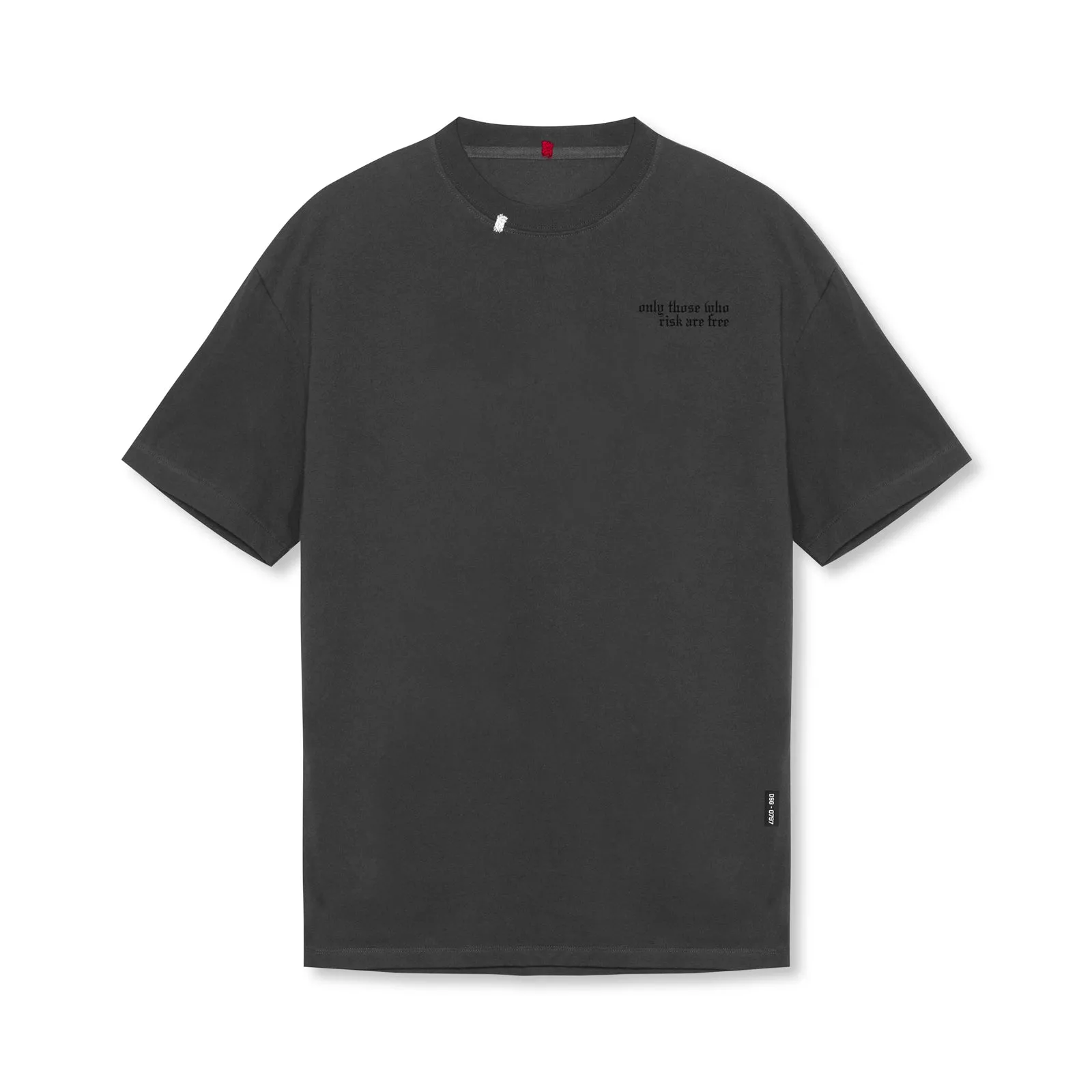 0797. Tech Essential™ Relaxed Tee  -  Space Grey/Black "Brush Wings/ASRV"