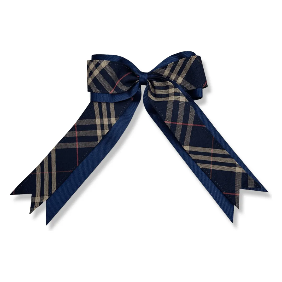 2 Layer Cheer Bow  - Plaid P1C