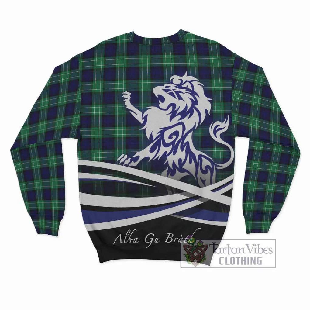 Abercrombie Tartan Sweatshirt with Alba Gu Brath Regal Lion Emblem