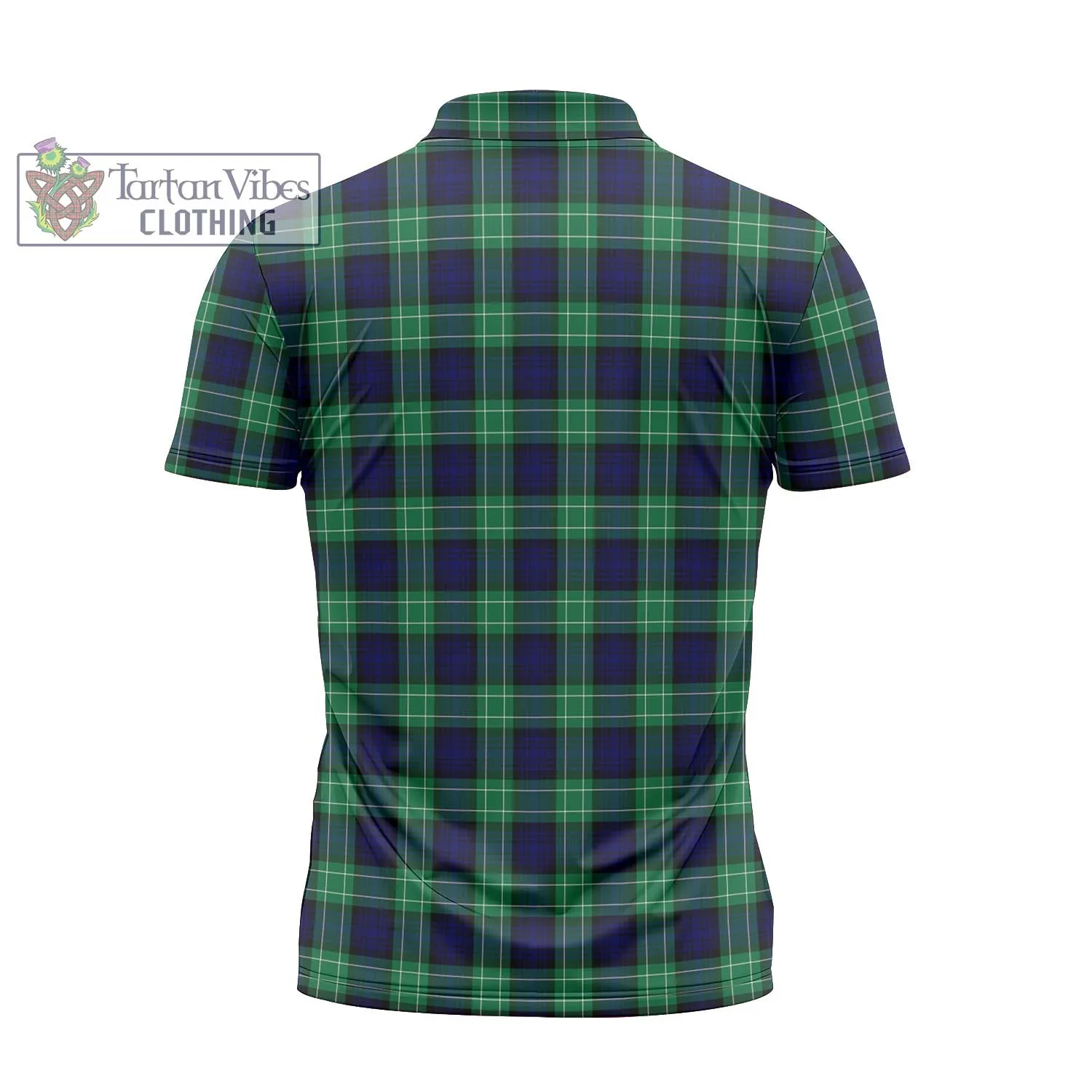 Abercrombie Tartan Zipper Polo Shirt with Family Crest