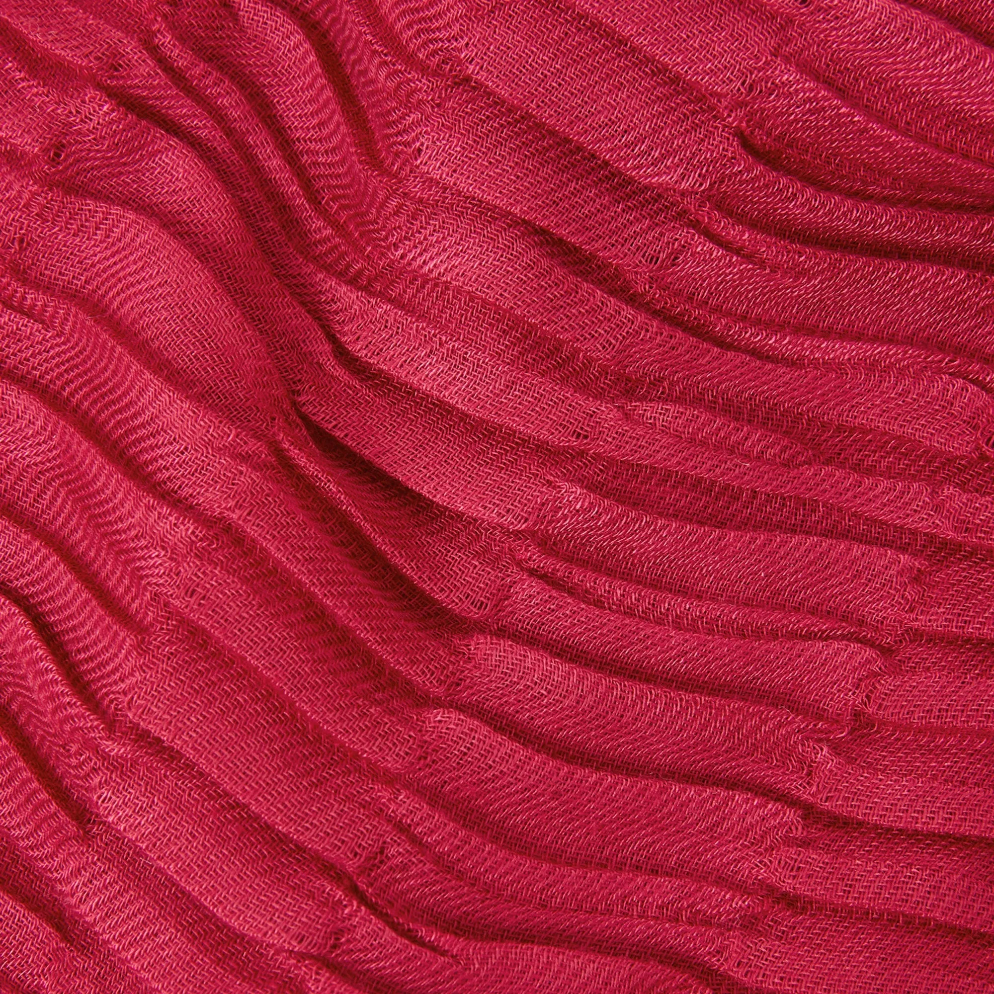 Accessorize London Women's Red Textured Pleat Scarf