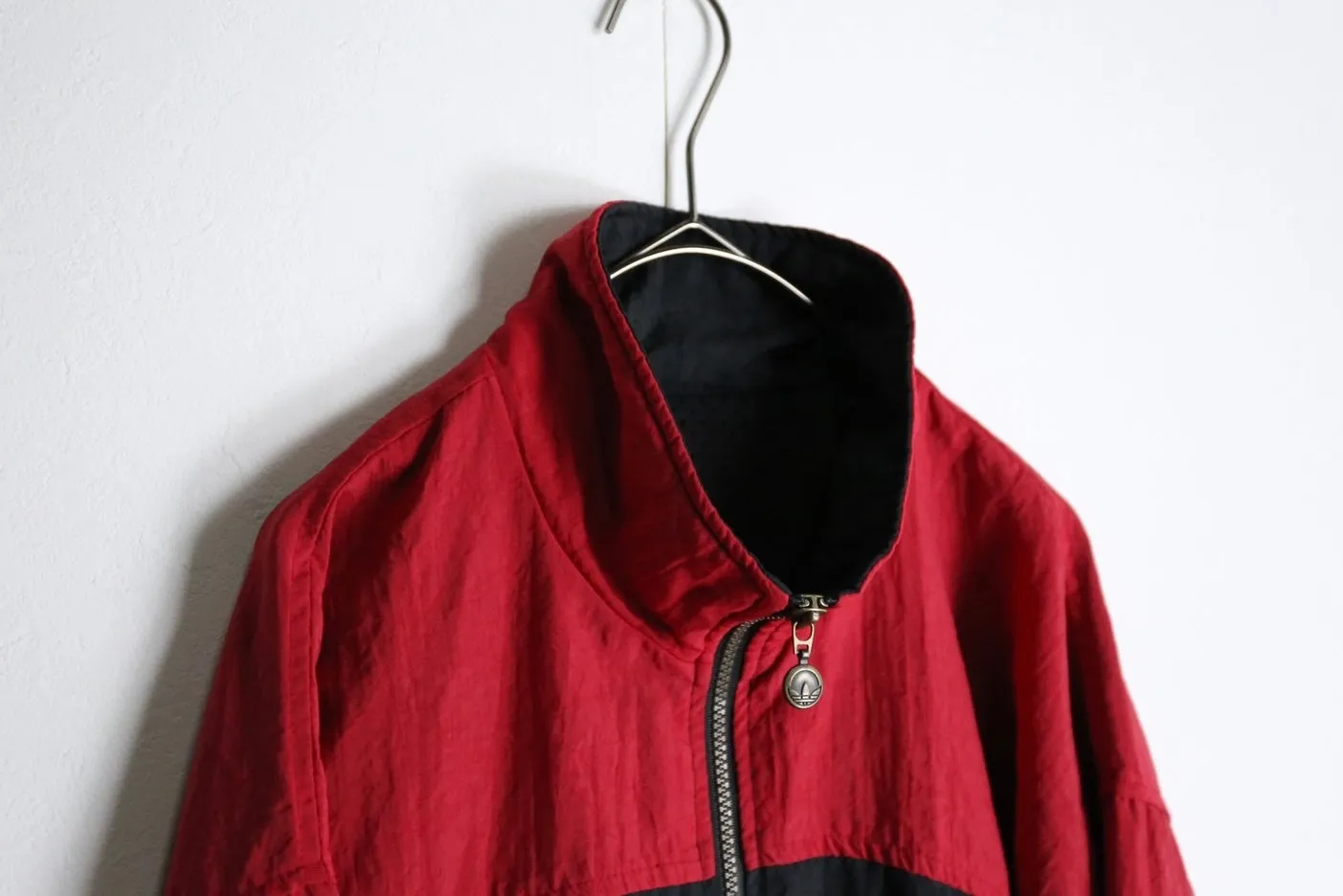 “adidas”red &black track jacket