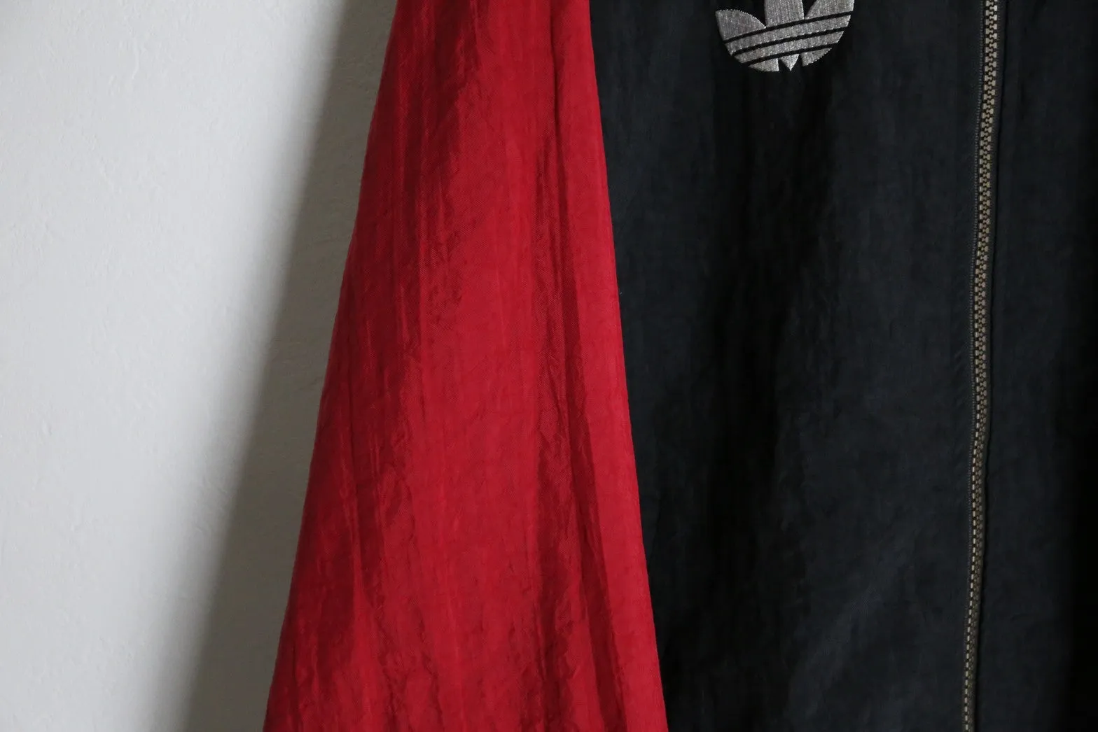 “adidas”red &black track jacket