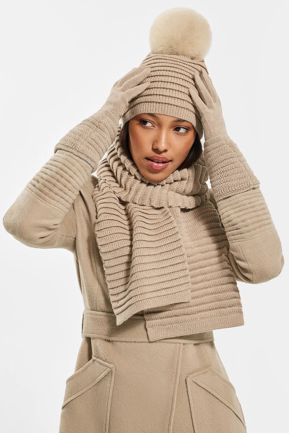 Adult Ribbed Scarf