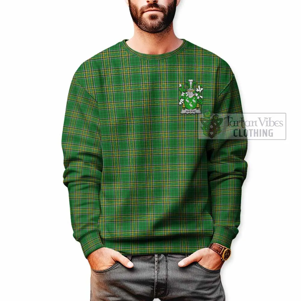 Aherne Irish Clan Tartan Sweatshirt with Coat of Arms