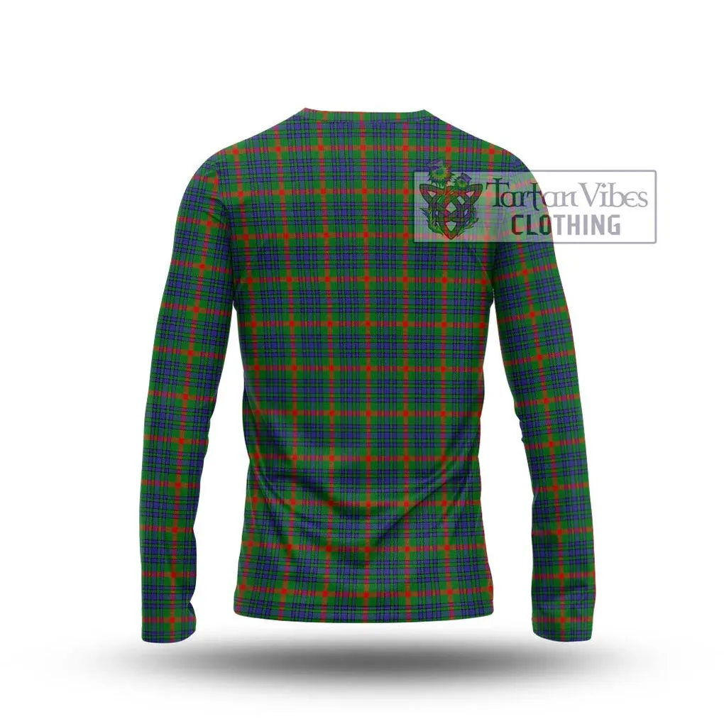 Aiton Tartan Long Sleeve T-Shirt with Family Crest DNA In Me Style