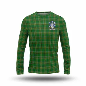 Aland Irish Clan Tartan Long Sleeve T-Shirt with Coat of Arms