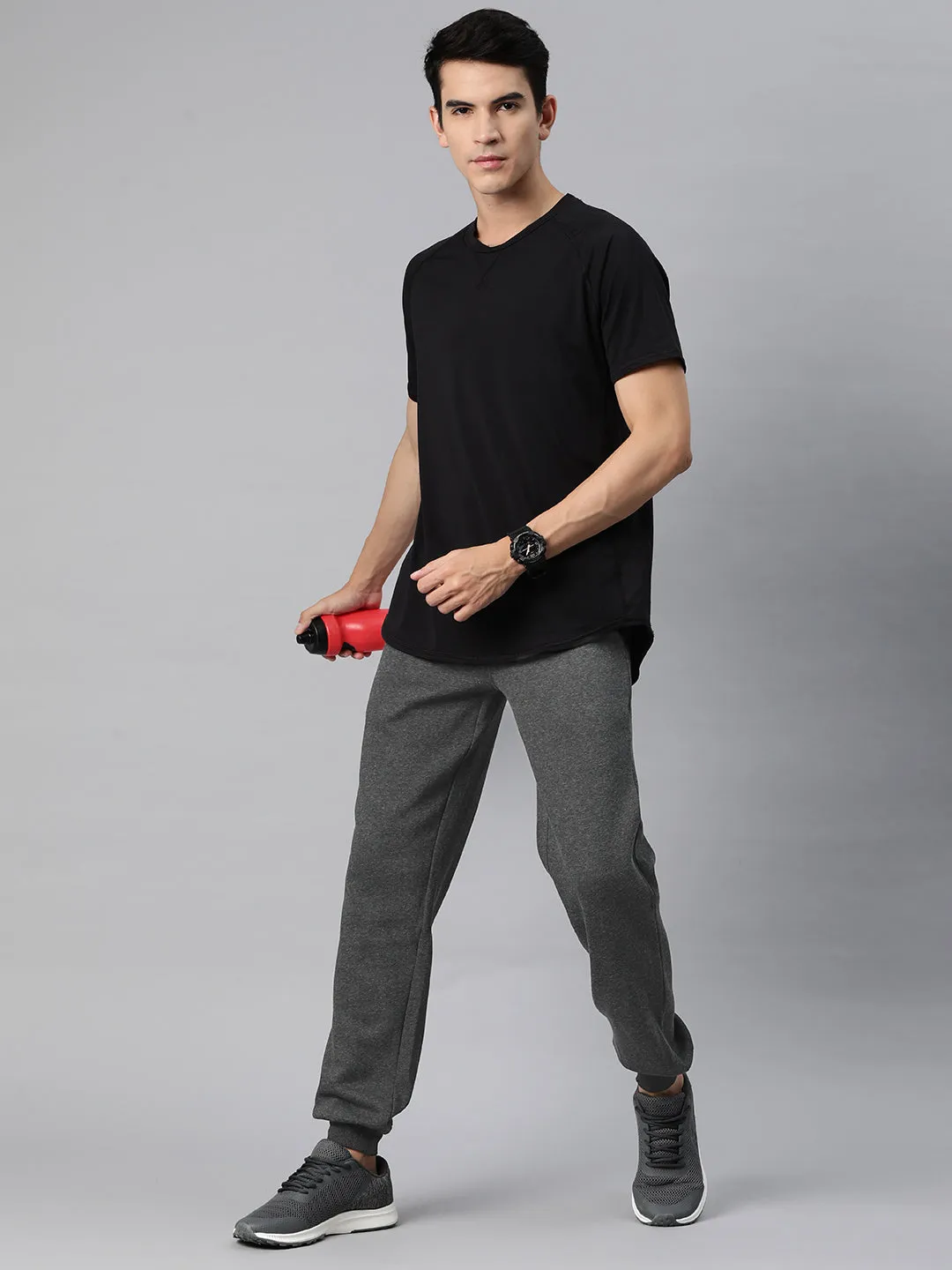 Alcis Men Solid Regular Dry Fit Joggers