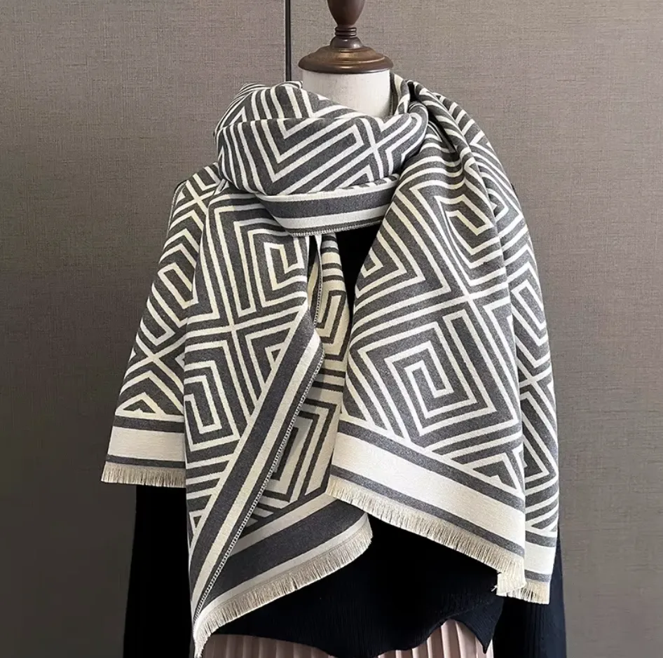 Alia Wrap Scarf Shawl in Black