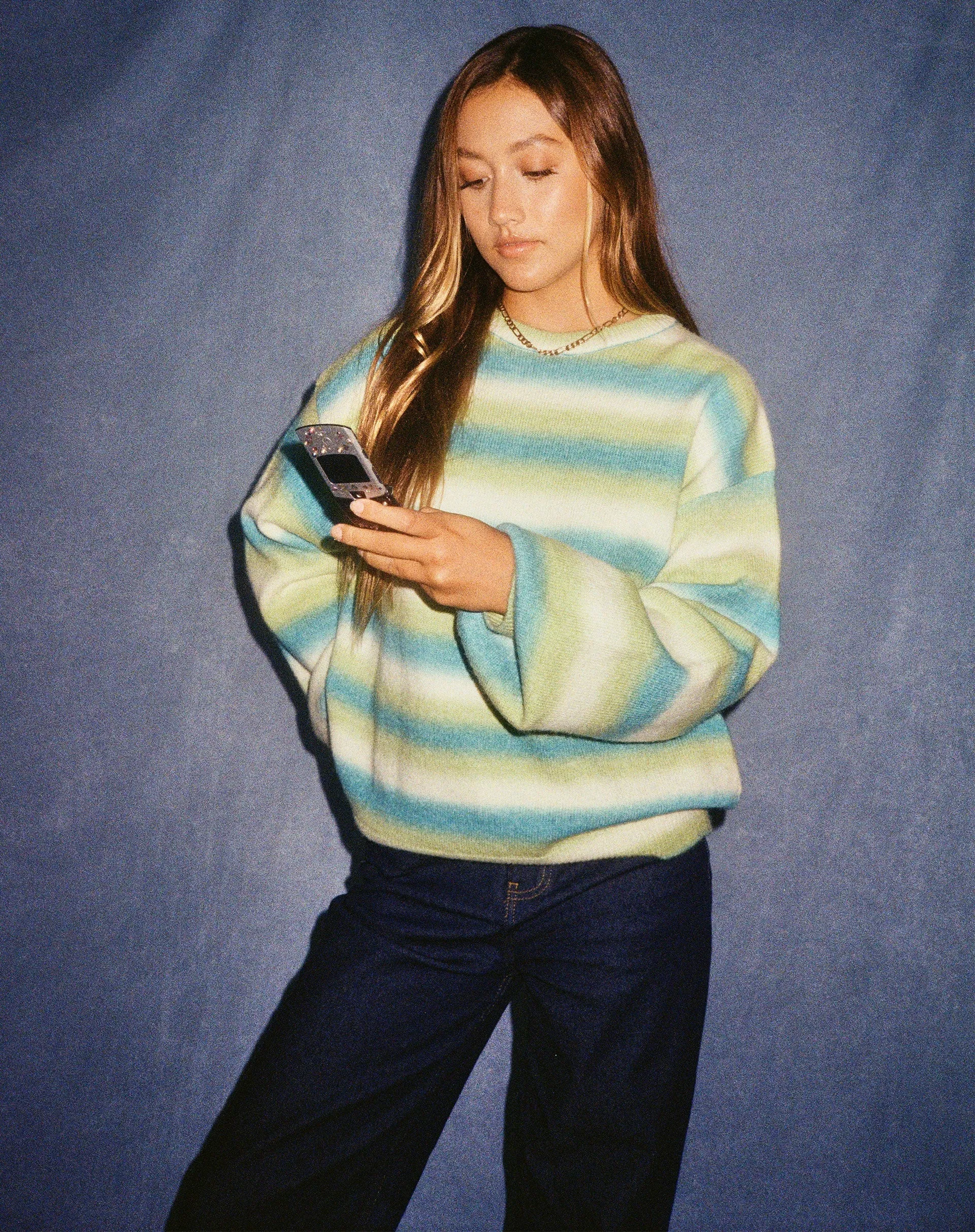 Ammaria Jumper in Blue Mix Stripe