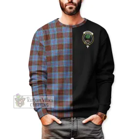 Anderson Modern Tartan Sweatshirt with Family Crest and Half Of Me Style