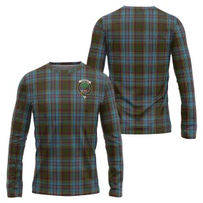 Anderson Tartan Long Sleeve T-Shirt with Family Crest