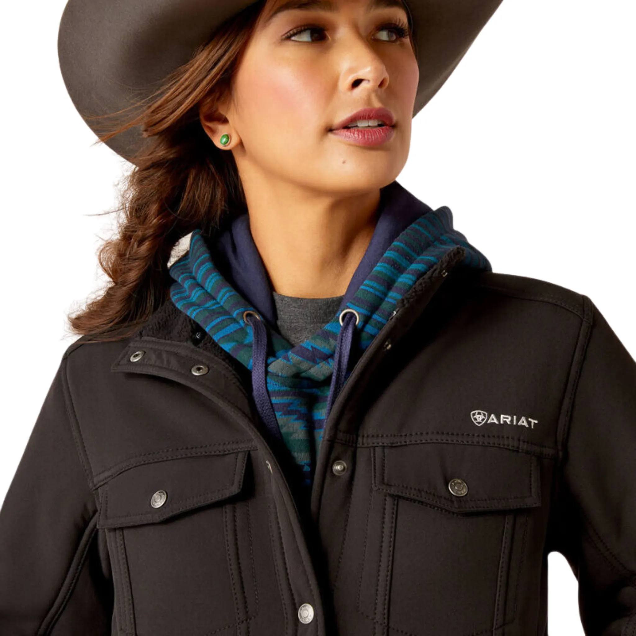 ARIAT WOMEN'S BERBER BACK SOFTSHELL JACKET - 10046445