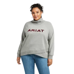 Ariat Women's Crossover Sequin Heather Grey Sweashirt