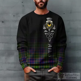 Arnott Tartan Sweatshirt Featuring Alba Gu Brath Family Crest Celtic Inspired