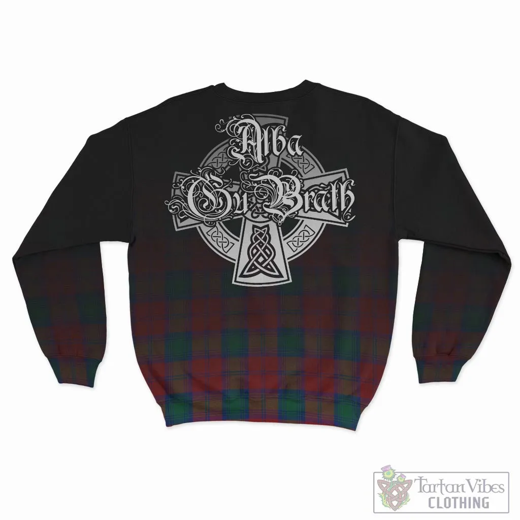 Auchinleck (Affleck) Tartan Sweatshirt Featuring Alba Gu Brath Family Crest Celtic Inspired