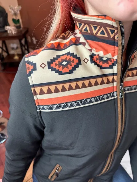 Aztec Puffer Jacket- EF18411A