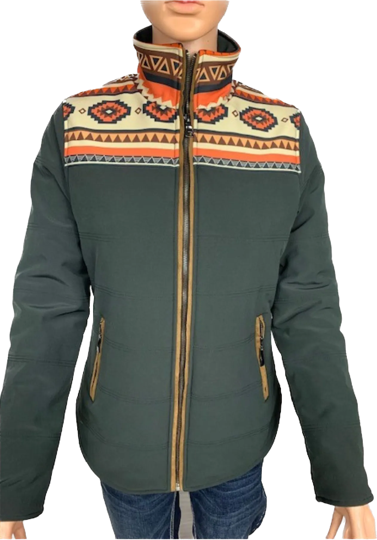 Aztec Puffer Jacket- EF18411A