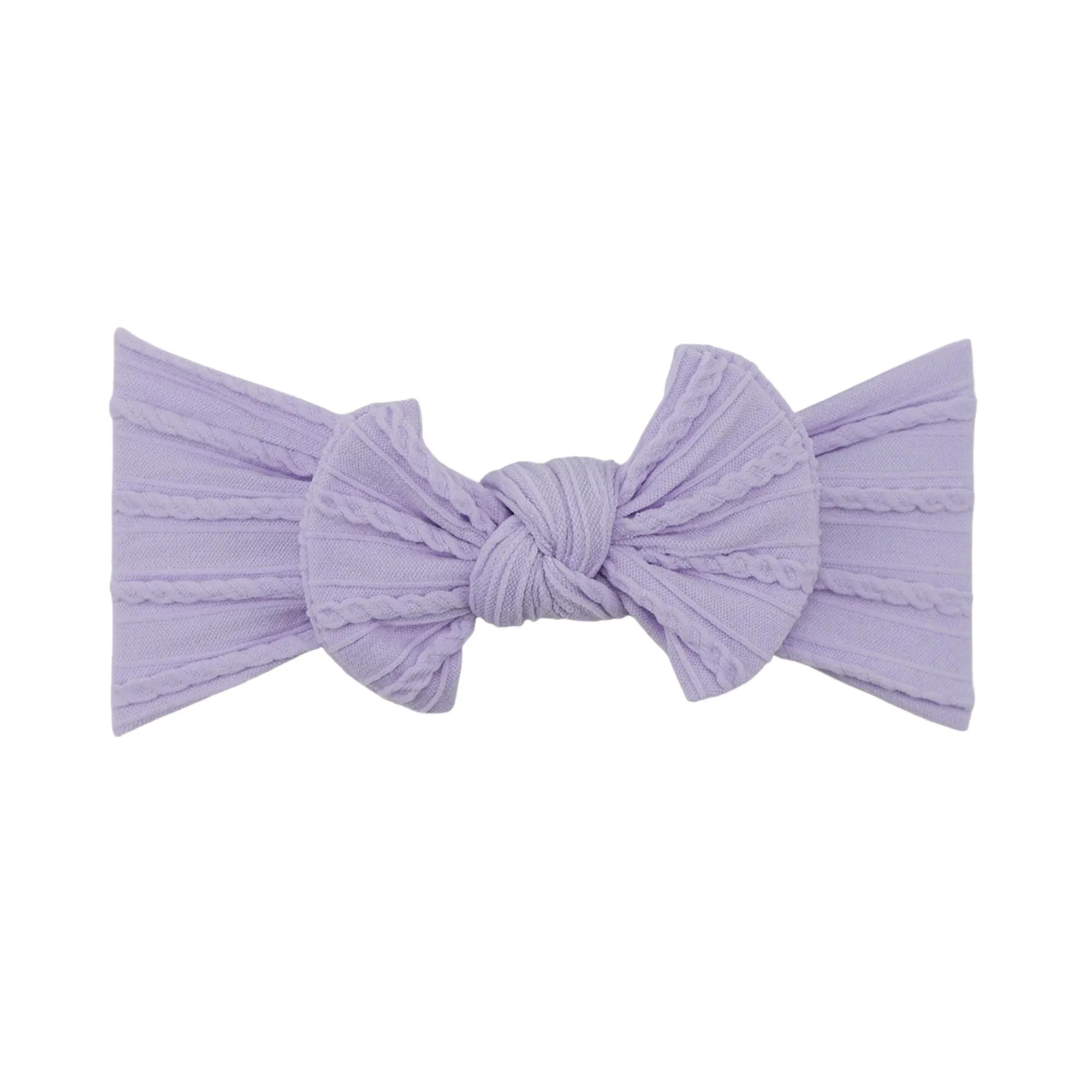 Baby Top Knot Single Bow Headband Wisteria