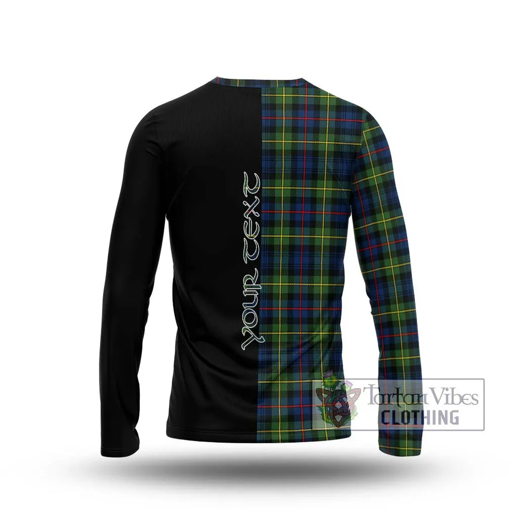 Bailey Modern Tartan Long Sleeve T-Shirt with Family Crest and Half Of Me Style