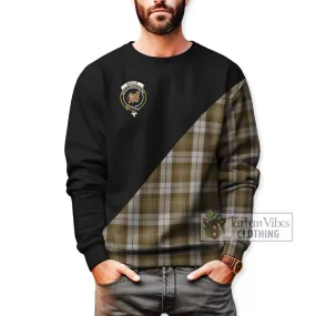 Baillie Dress Tartan Sweatshirt with Family Crest and Military Logo Style