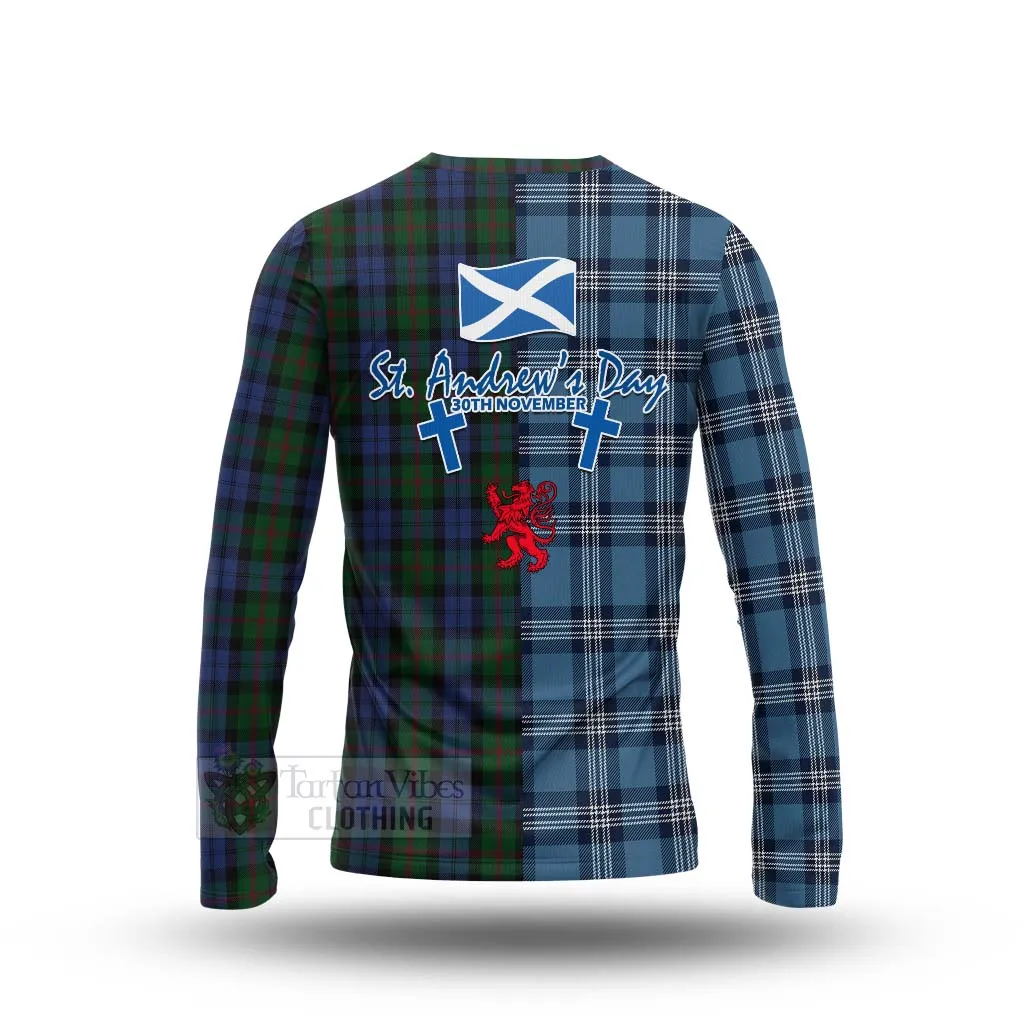 Baird Tartan Long Sleeve T-Shirt Happy St. Andrew's Day Half Tartan Style