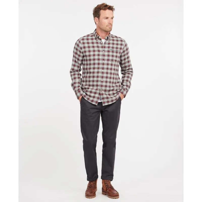 Barbour Alderton Tailored Mens Shirt - Grey Marl