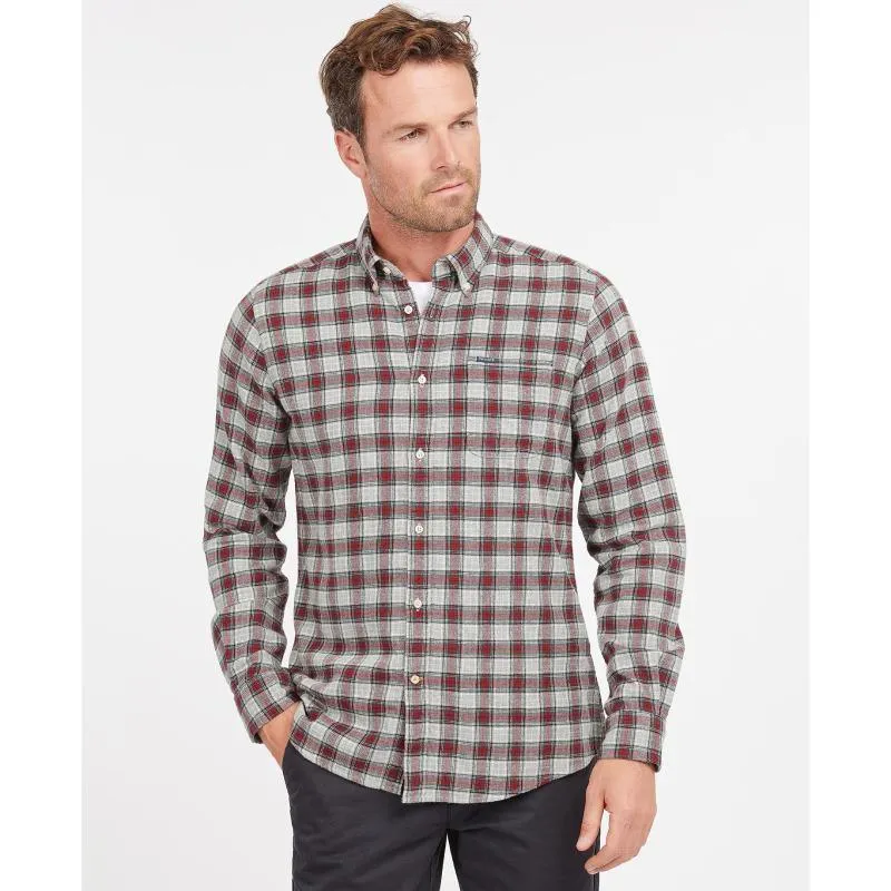 Barbour Alderton Tailored Mens Shirt - Grey Marl