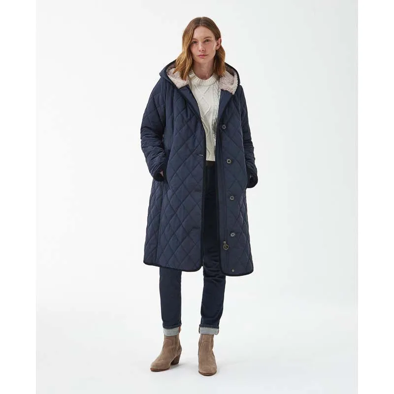 Barbour Bream Ladies Quilted Jacket - Dark Navy/Dress