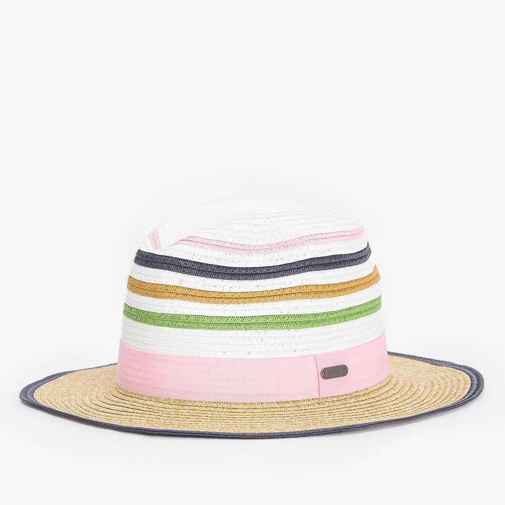 Barbour Kenmore Fedora Cap Shell Pink/Multi