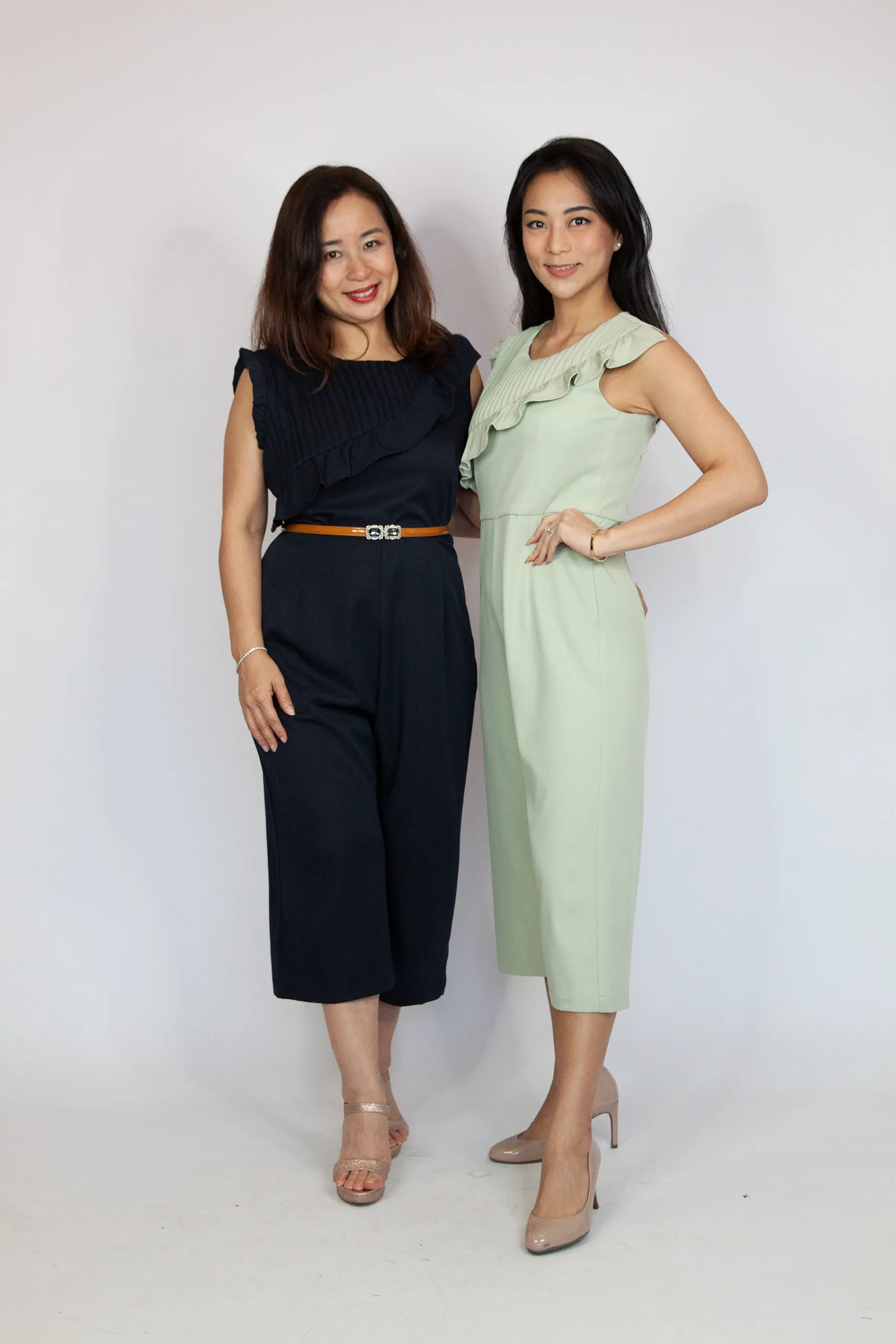 Basic Pleated Ruffle Jumpsuit