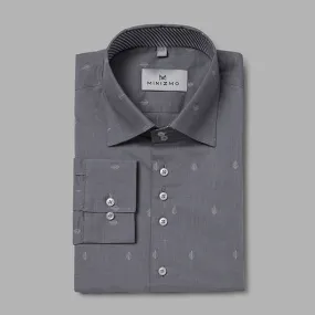 Bay Leaf Grey Cotton Shirt