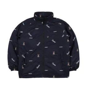 BEARRABBIT LOGO PADDING JUMPER NAVY