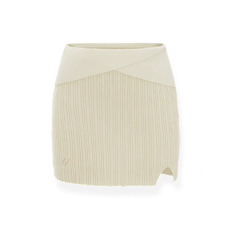 Beige Knit Skirt Assorted Colors Set