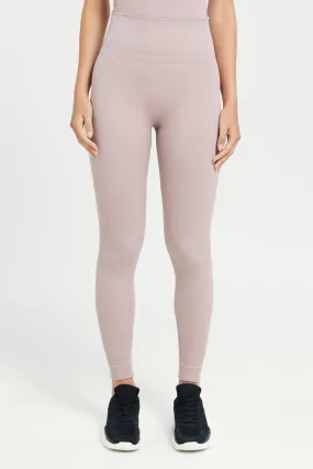 Beige Seam Less Legging