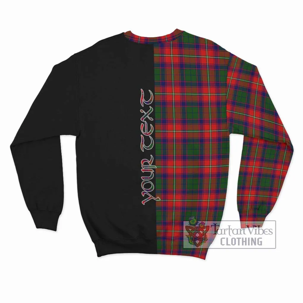 Belsches Tartan Sweatshirt with Family Crest and Half Of Me Style