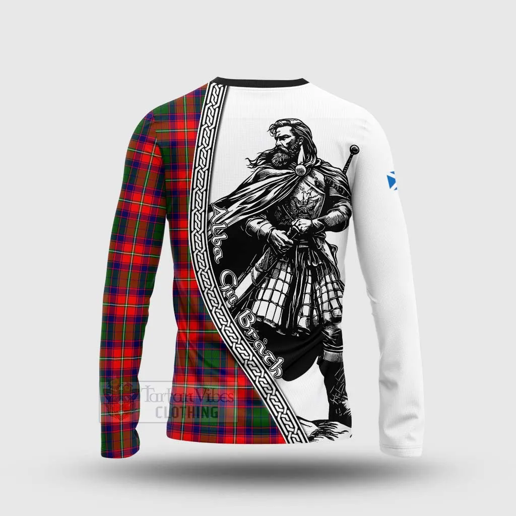 Belshes (Belsches) Tartan Clan Crest Long Sleeve T-Shirt with Highlander Warrior Celtic Style