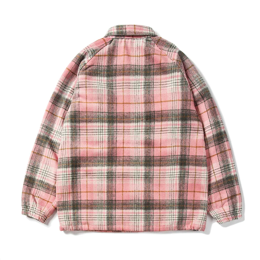 BETTER THAN CHECK ANORAK SHIRT PINK CHECK