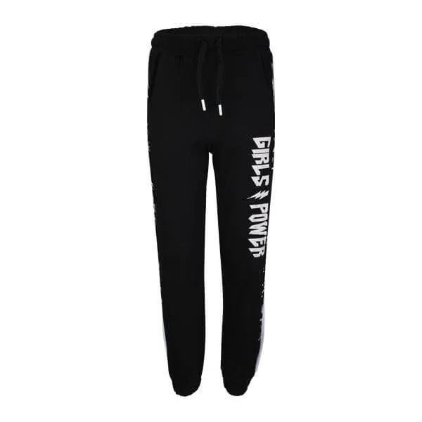 BLACK LONG JOGGERS FOR GIRLS