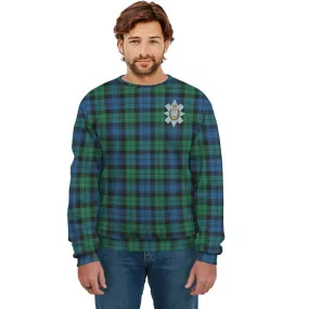 Black Watch Ancient Tartan Sweatshirt with Family Crest