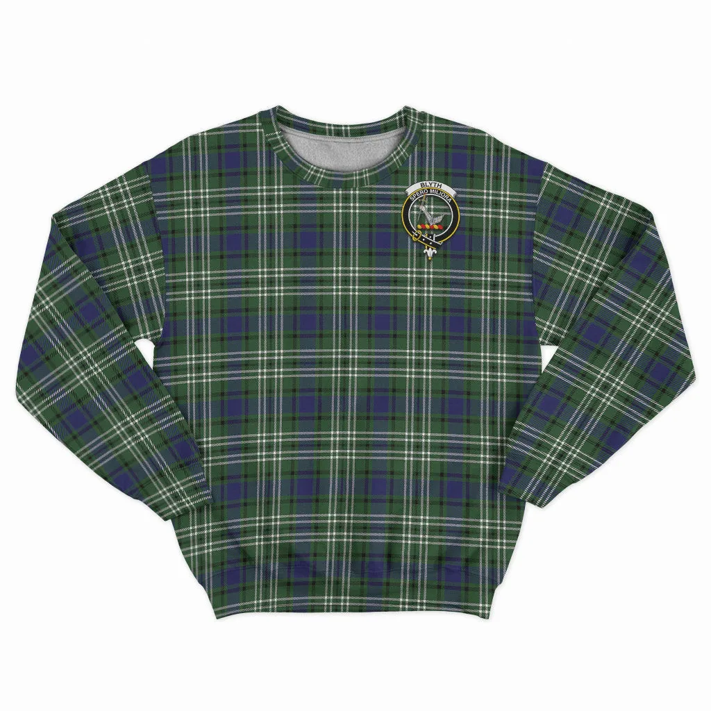 Blyth Tartan Sweatshirt with Family Crest