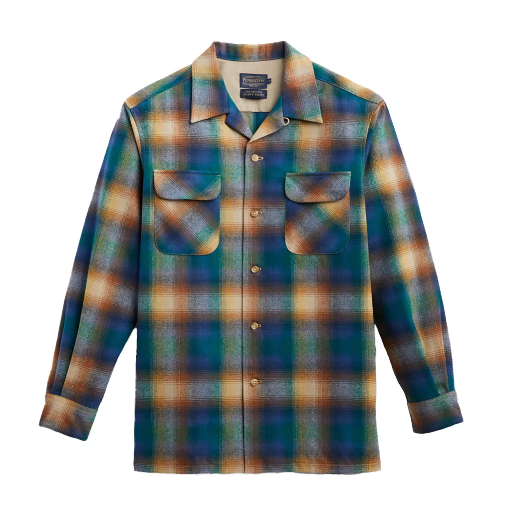 Board Shirt Blue/Brown Multi Ombre