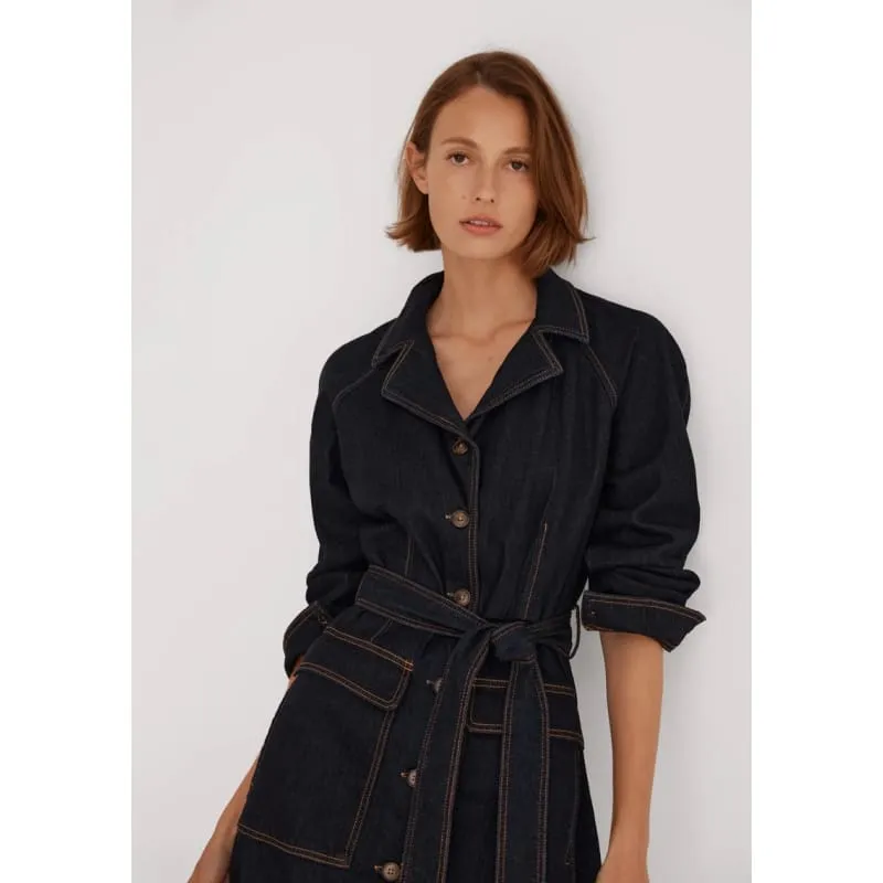 Boston Denim Shirt Dress | Indigo