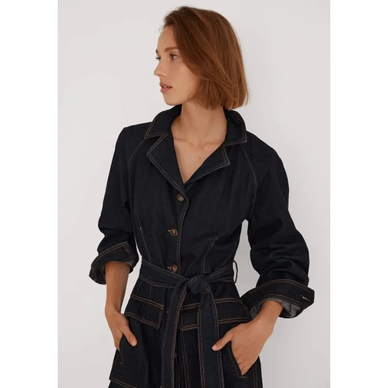 Boston Denim Shirt Dress | Indigo