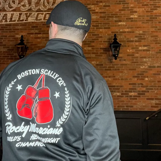 Boston Scally The Rocky Marciano Track Jacket - Black