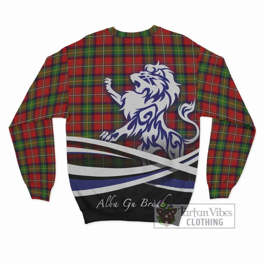 Boyd Tartan Sweatshirt with Alba Gu Brath Regal Lion Emblem