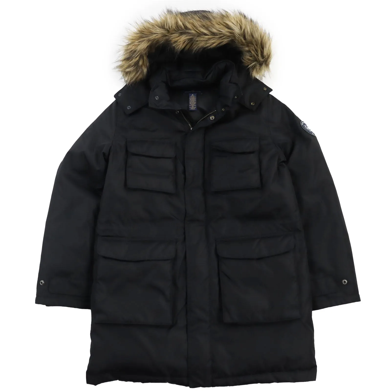 Brooks Brothers Hooded Down Coat Black M