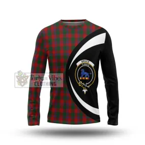 Bruce Old Tartan Long Sleeve T-Shirt with Family Crest Circle Style