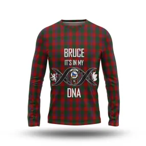 Bruce Old Tartan Long Sleeve T-Shirt with Family Crest DNA In Me Style