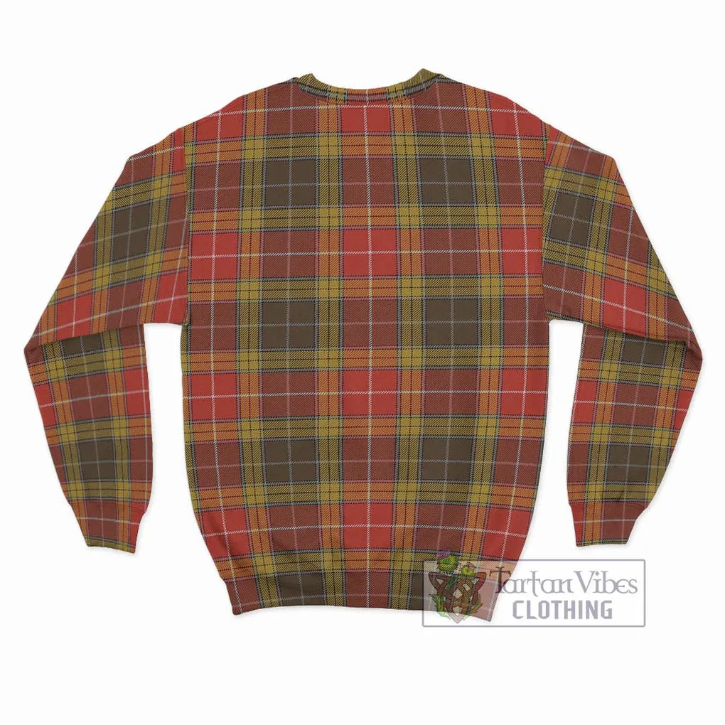 Buchanan Old Set Weathered Tartan Sweatshirt with Family Crest DNA In Me Style